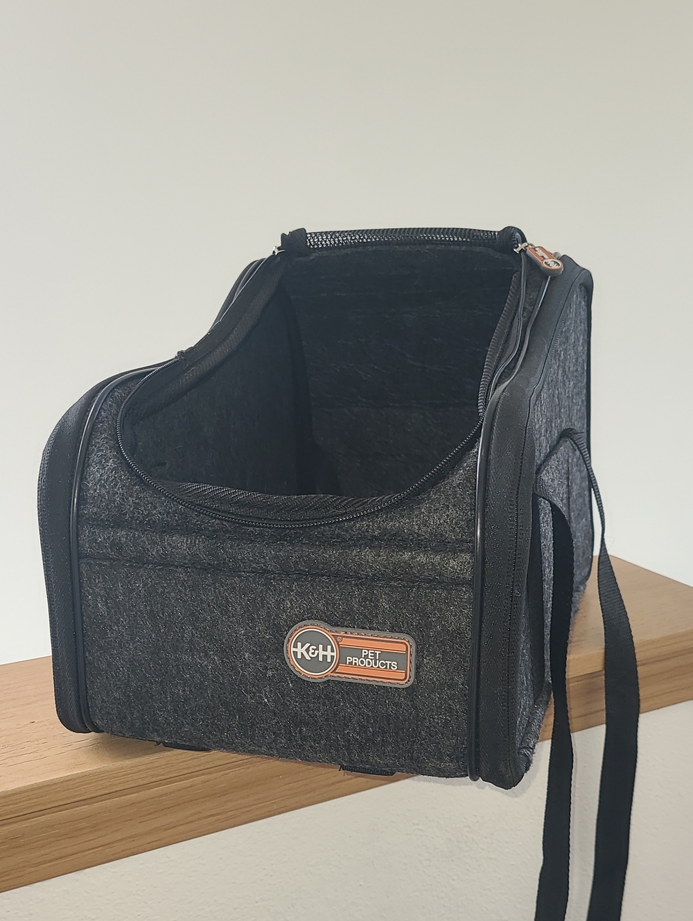 Gray & Black Soft-Sided Dog Carrier